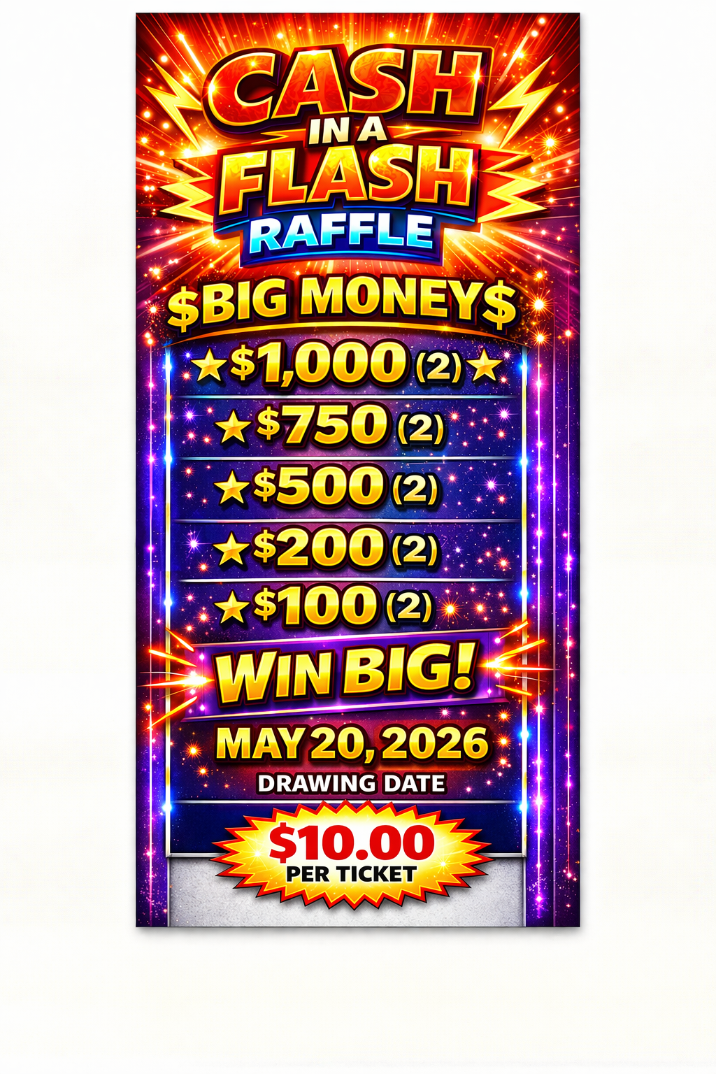 CASH in A FLASH 2026 Ticket Request - Image 3