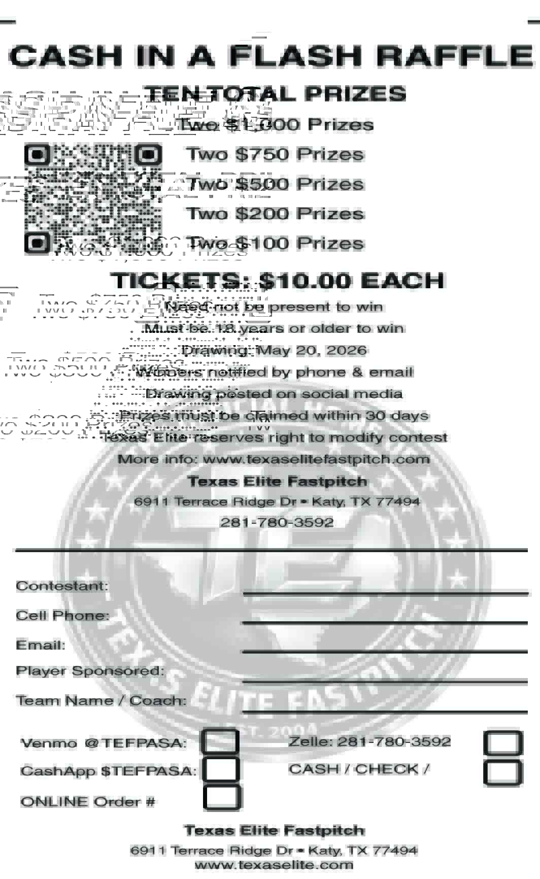 CASH in A FLASH 2026 Ticket Request - Image 4