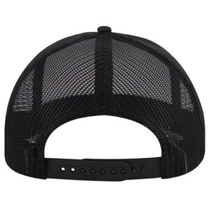 HAT - 2-TONE - WHITE/BLACK/BLACK & Black Stitch - Image 2